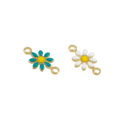 12mm Flower Gold Connectors, 2ct. by Bead Landing™