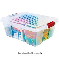 Quantum Storage Systems® Clear 21" x 15.875" x 1" Lid for Latch Container