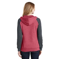 District® Women's Lightweight Fleece Raglan Hoodie