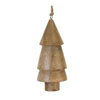 Wood Pine Tree Ornament Set