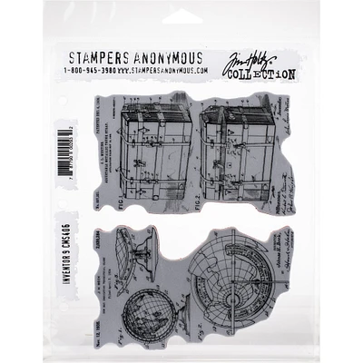 Stampers Anonymous Tim Holtz® Inventor No.9 Cling Stamps