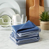 DII® Blue & White Capri Dishcloths, 10ct.