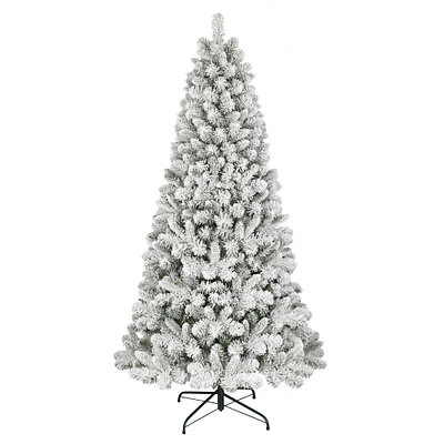 6 Pack: 6ft. Unlit Flocked Virginia Pine Artificial Christmas Tree