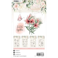 Studio Light Another Love Story Lily Flower Clear Stamps