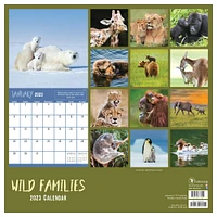 TF Publishing 2023 Wild Families Wall Calendar