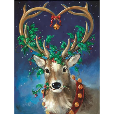 Sparkly Selections Santa's Reindeer Diamond Painting Kits, Round Diamonds