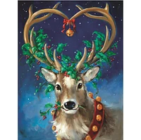 Sparkly Selections Santa's Reindeer Diamond Painting Kits, Round Diamonds