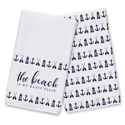 The Beach is My Happy Place Hand Towel Set