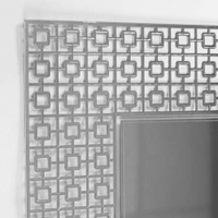 Head West® 29" Geometric Square Lattice Trellis Accent Wall Mirror