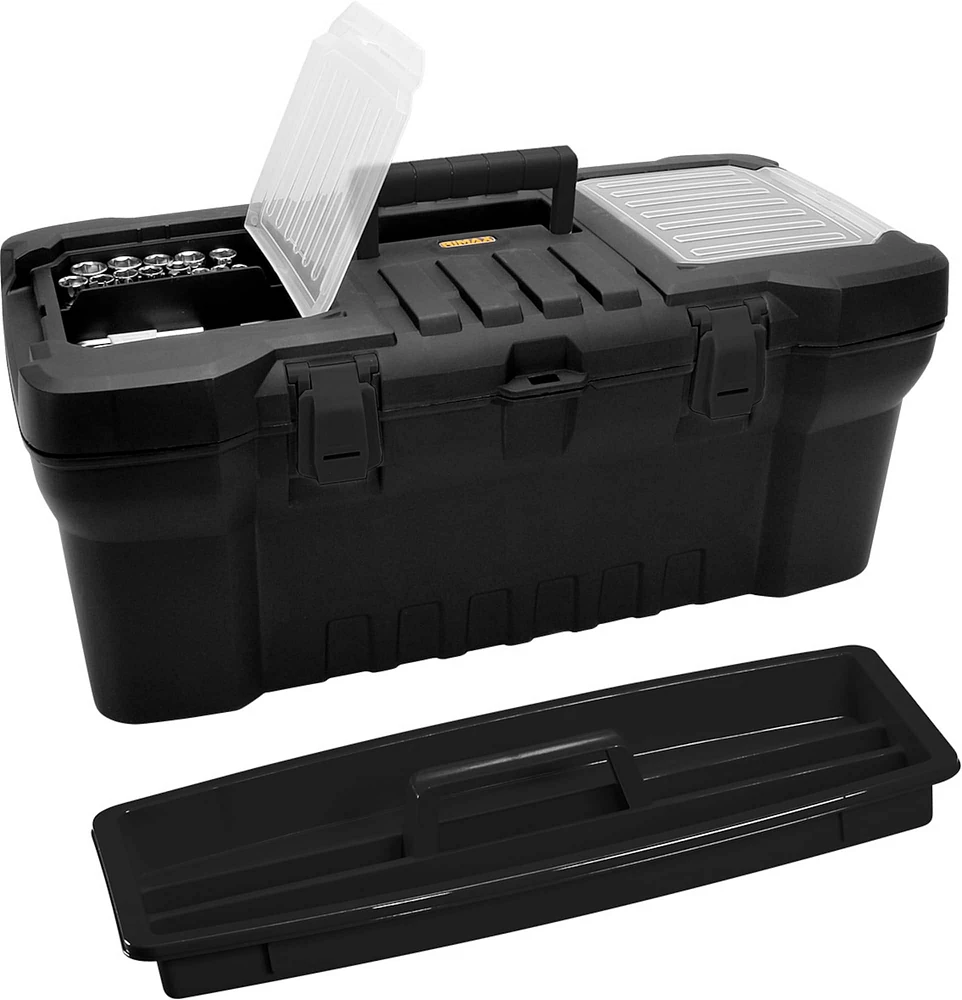 6 Pack: Art Alternatives 20" Black Heavy-Duty Tool Box