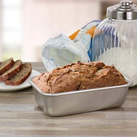 Oster 9" Baker's Glee Silver Aluminum Rectangle Loaf Pan