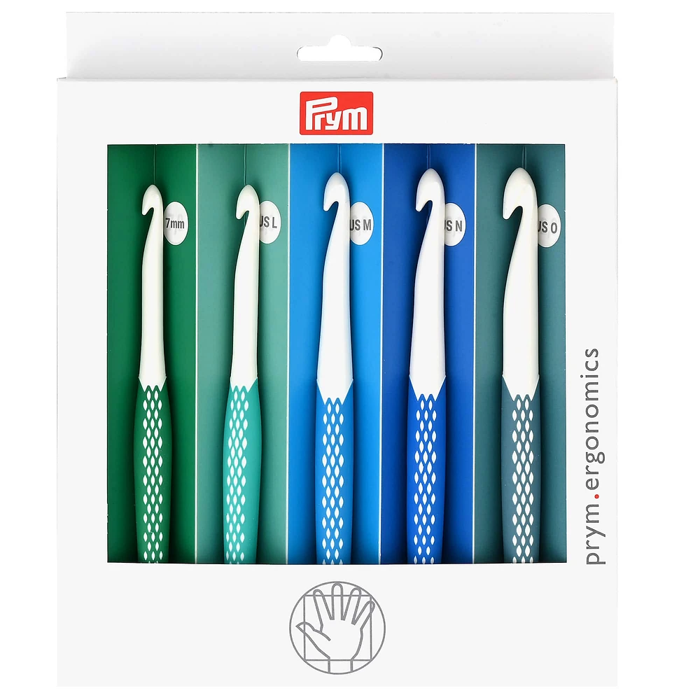 Prym Ergonomic Large Size Crochet Hook Set