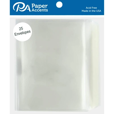 PA Paper™ Accents 4.38" x 5.75" Clear Envelopes, 25ct.