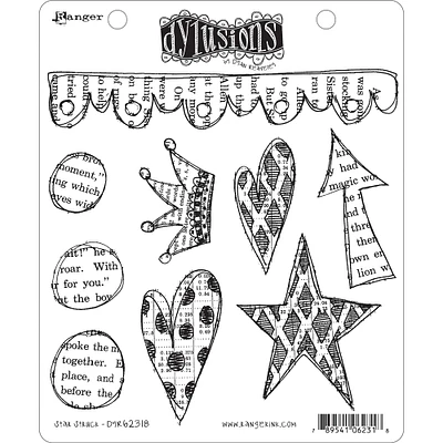 Dyan Reaveley's Dylusions Star Struck Cling Stamp Collections