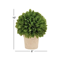 10" Boxwood Topiary in Decorative Planter