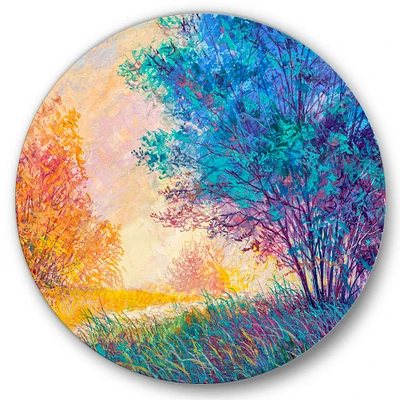 Designart - Sunset In Autumnal Landscape