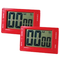 Ashley Productions Big Red Digital Timer, 2ct.