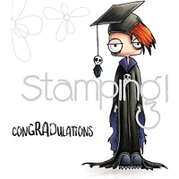 Stamping Bella Oddball Boy Graduate Cling Stamps