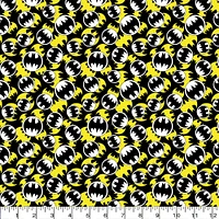 Camelot Fabrics Batman Logo Cotton Fabric