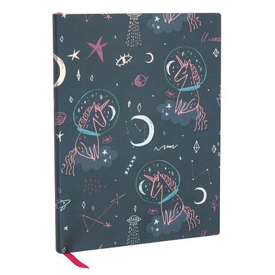 Black Space Unicorn Lined Journal by Artist's Loft™, 6" x 8"