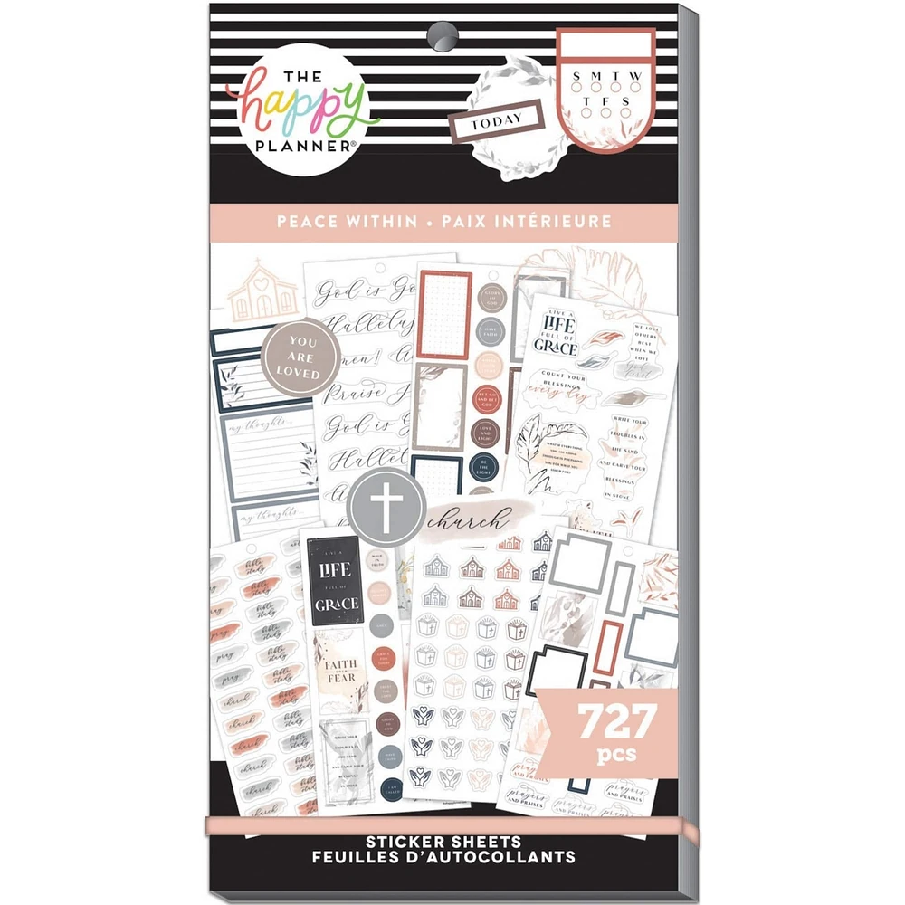 The Happy Planner® Peach Within Classic Value Pack Stickers