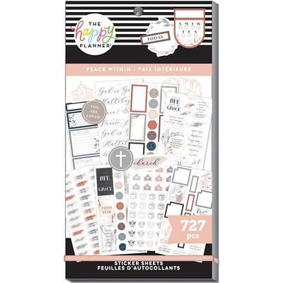 The Happy Planner® Peach Within Classic Value Pack Stickers