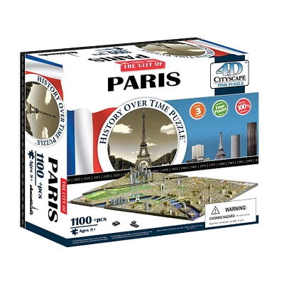 4D™ Cityscape Paris, France History Over Time Puzzle™