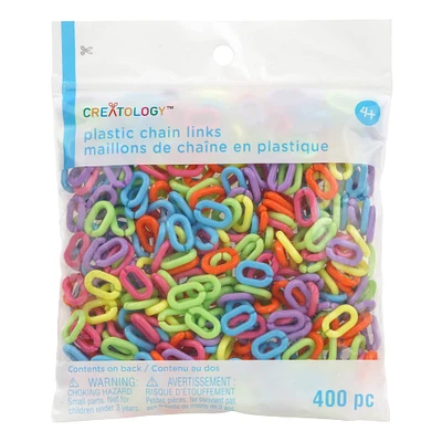 Rainbow Plastic Chain Links by Creatology™, 400ct.