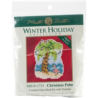 Mill Hill® Winter Holiday Christmas Palm Counted Cross Stitch Kit