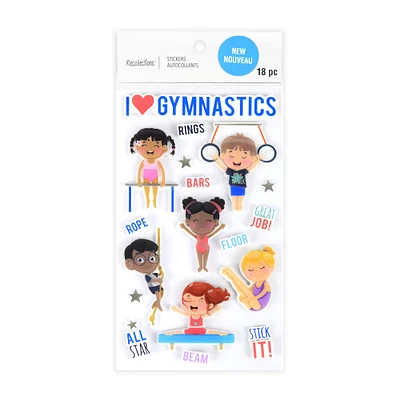 12 Pack: Gymnastics Stickers by Recollections™