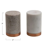 3'' Marble Salt and Pepper Shaker Set