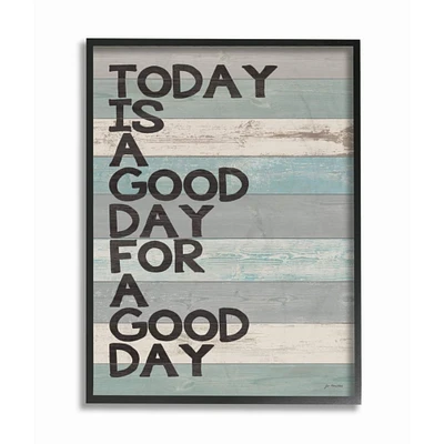 Stupell Industries A Good Day for a Good Day Black Framed Print