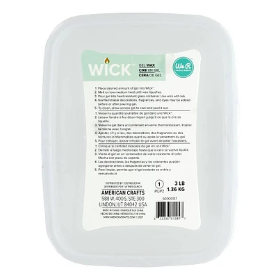 We R Memory Keepers® Wick 3lb. Candle Gel Wax
