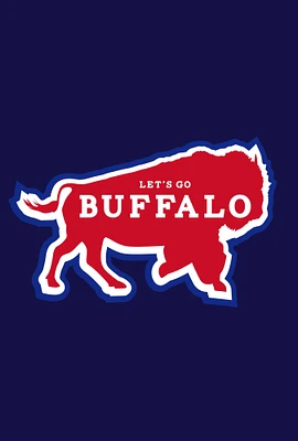 Red & Blue Buffalo Outdoor Garden Flag