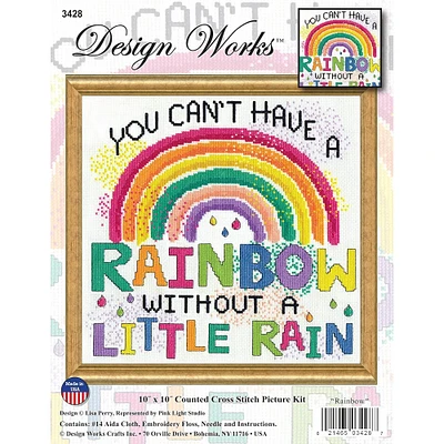 Design Works™ Rainbow Counted Cross Stitch Kit