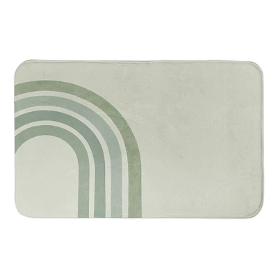 Green Rainbow 21" x 34" Bath Mat