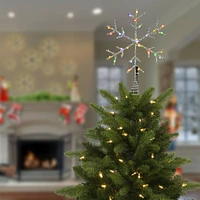 14.5" Snowflake Tree Top with Dual Color® Lights