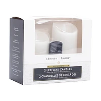 6 Packs: 2 ct. (12 total) Sterno Home™ White LED Wax Candles