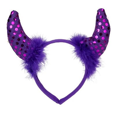 Purple Devil Halloween Costume Headband