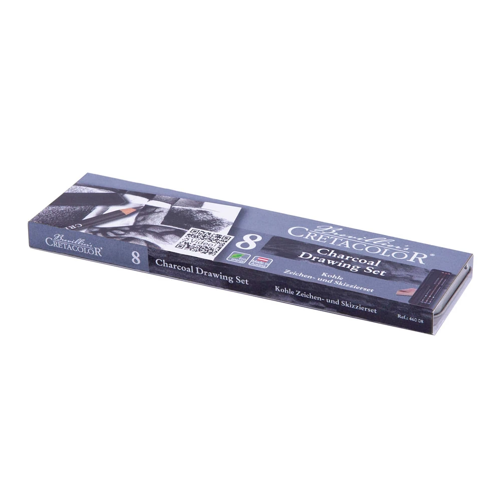 Cretacolor 8 Piece Charcoal Pocket Pencil Set