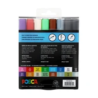 Uni Posca PC-3M 16 Color Fine Tip Paint Marker Set