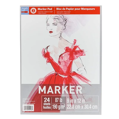 6 Pack: Marker Paper Pad by Artist's Loft™, 9" x 12"