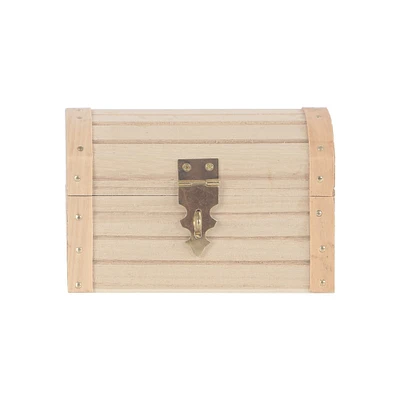 12 Pack: 5" Wood Treasure Chest by Make Market®