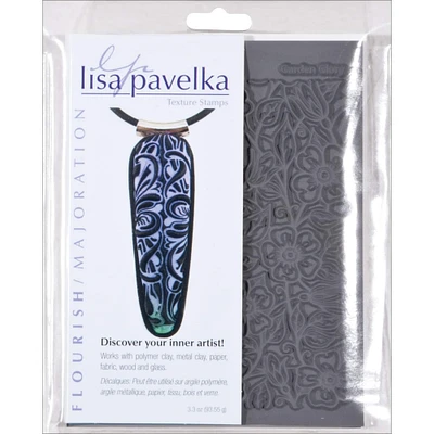 Lisa Pavelka Flourish Garden Glory & Persian Carpet Texture Stamp Set