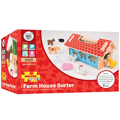 Bigjigs® Baby Farm House Sorter