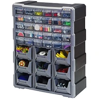 Quantum Storage Systems® Black & Gray 30-Drawer & 9-Bin Cabinet