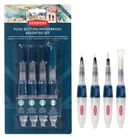 Derwent® Assorted Push Button Waterbrush Set