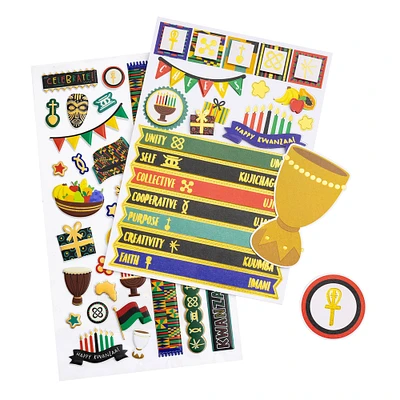 12 Pack: Kwanzaa Holiday Stickers by Recollections™