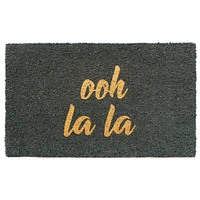 RugSmith Gray Machine Tufted Glitter Ooh La La Doormat