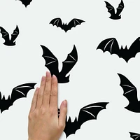 RoomMates Halloween Black Bats Peel & Stick Wall Decals